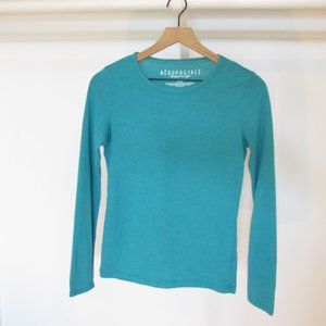 Aéropostale Teal Long Sleeve Tee